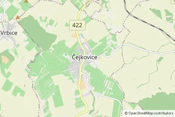 Mapa Čejkovice