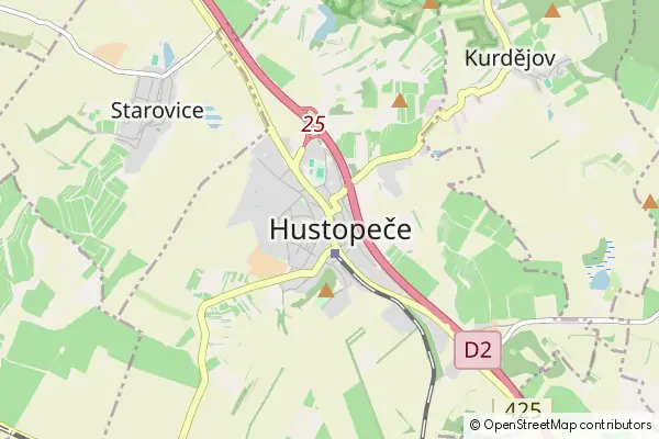 Mapa Hustopeče