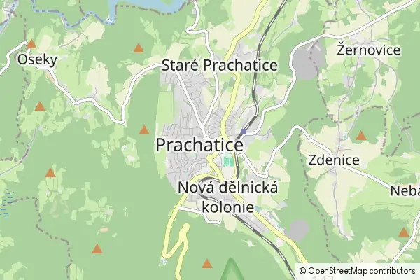 Mapa Prachatice