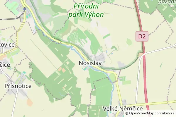 Mapa Nosislav