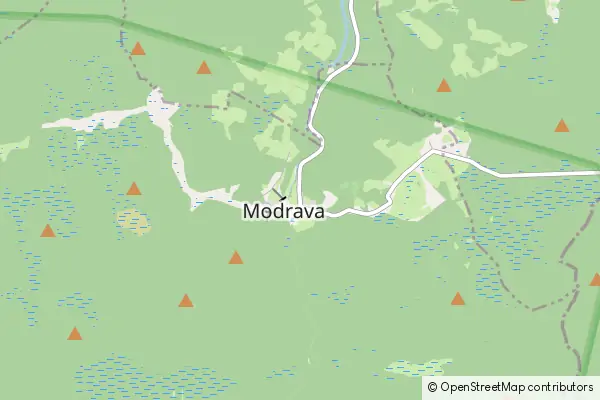 Mapa Modrava