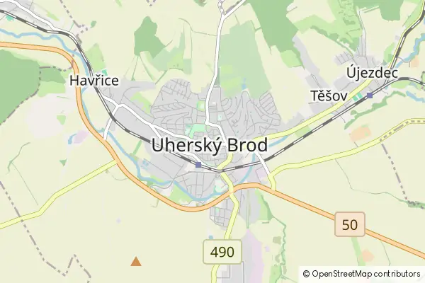 Mapa Uherský Brod