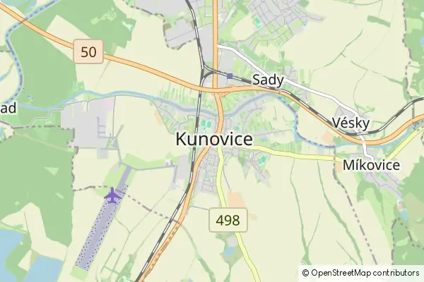 Mapa Kunovice