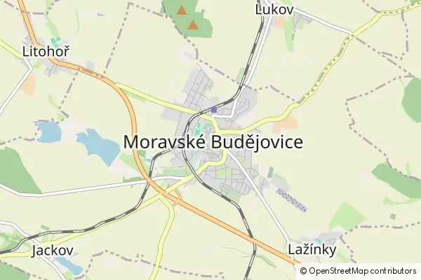 Mapa Morawskie Budziejowice