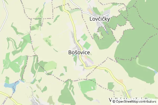 Mapa Bošovice