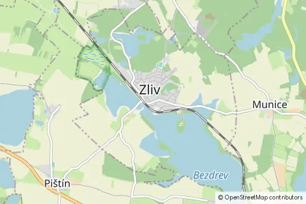 Mapa Zliv