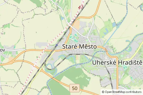 Mapa Staré Město