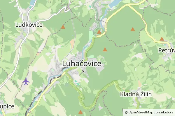 Mapa Luhačovice