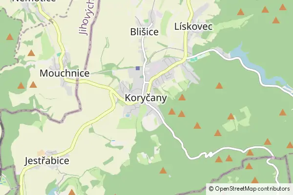 Mapa Koryčany