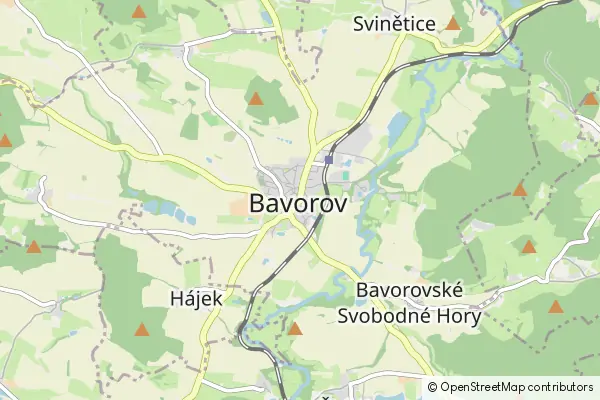 Mapa Bavorov