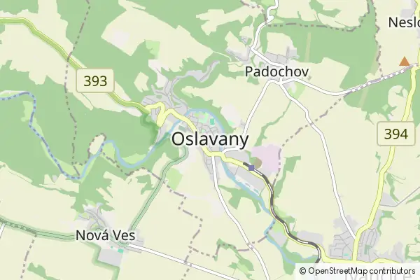 Mapa Oslavany