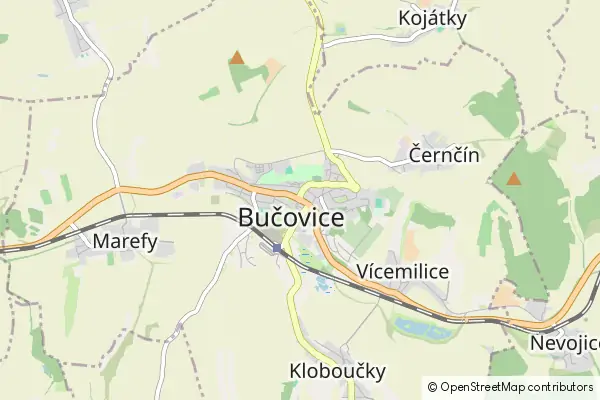 Mapa Bučovice