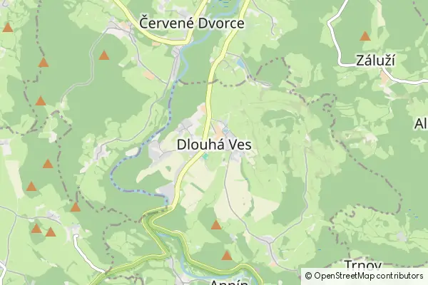 Mapa Dlouhá Ves