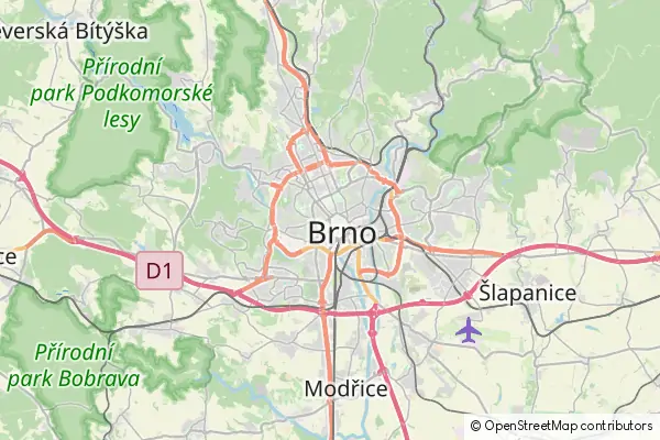 Mapa Brno