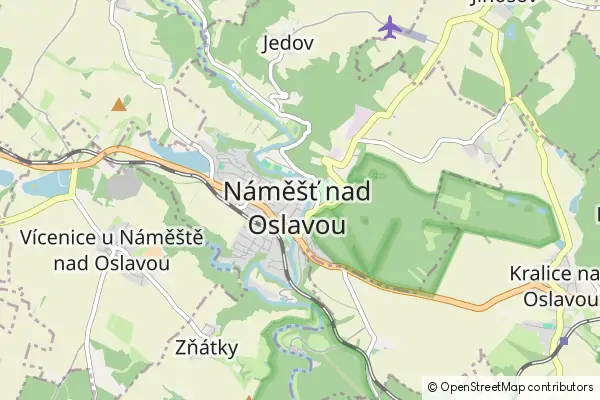 Mapa Náměšť nad Oslavou