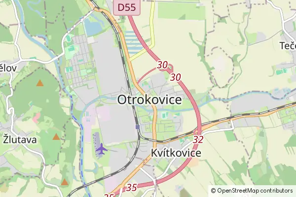 Mapa Otrokovice