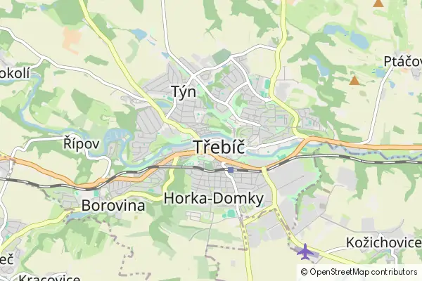 Mapa Třebíč