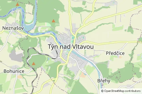 Mapa Týn nad Vltavou