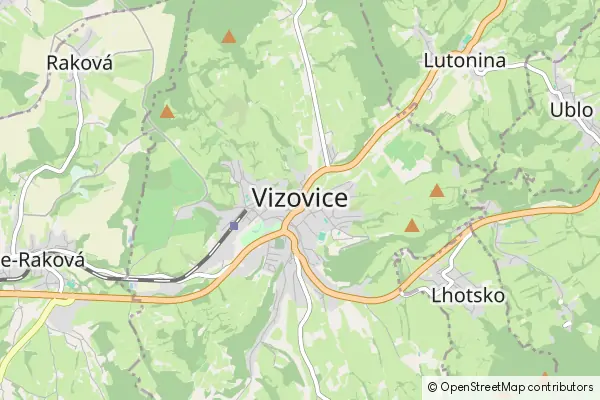 Mapa Vizovice