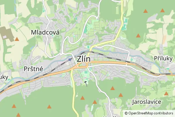 Mapa Zlín