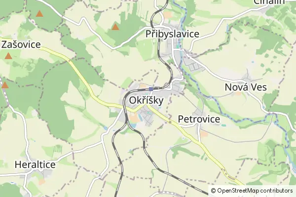 Mapa Okříšky