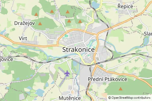 Mapa Strakonice