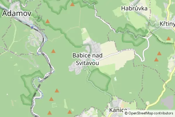 Mapa Babice nad Svitavou