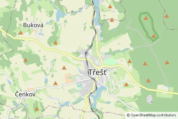 Mapa Třešť