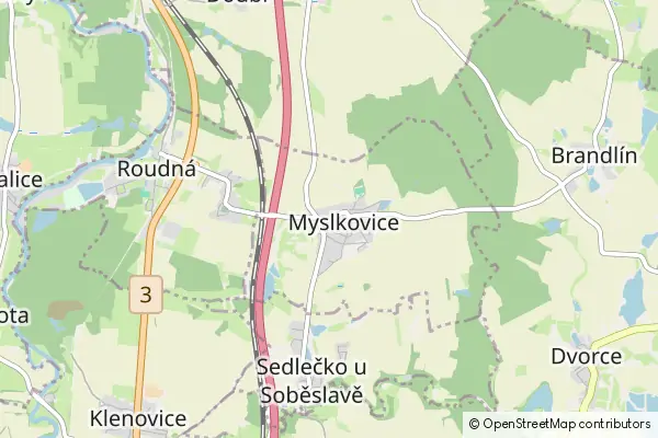 Mapa Myslkovice