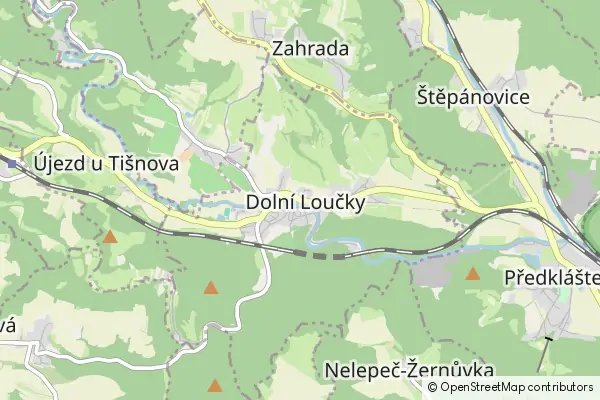 Mapa Dolní Loućky