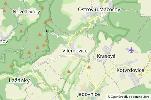 Mapa Vilémovice