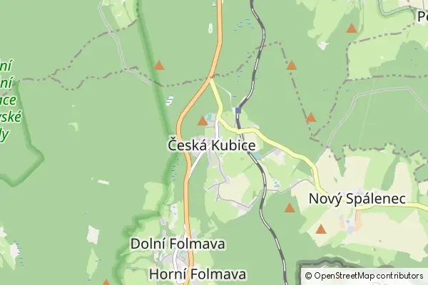 Mapa Česká Kubice