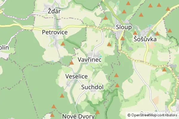 Mapa Vavřinec