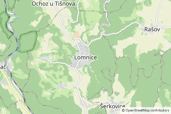 Mapa Lomnice