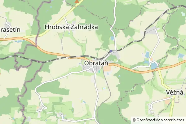 Mapa Obrataň