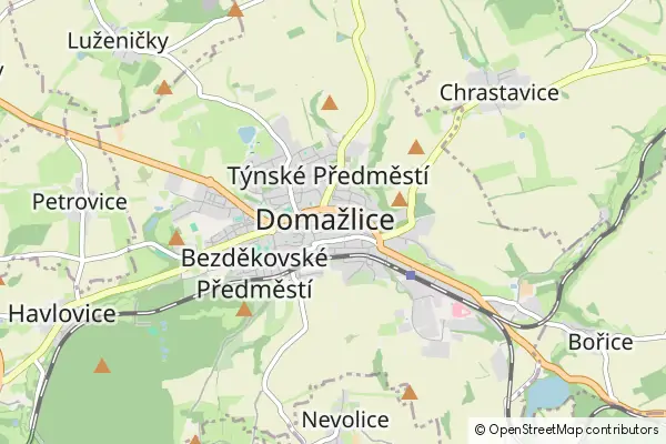 Mapa Domažlice