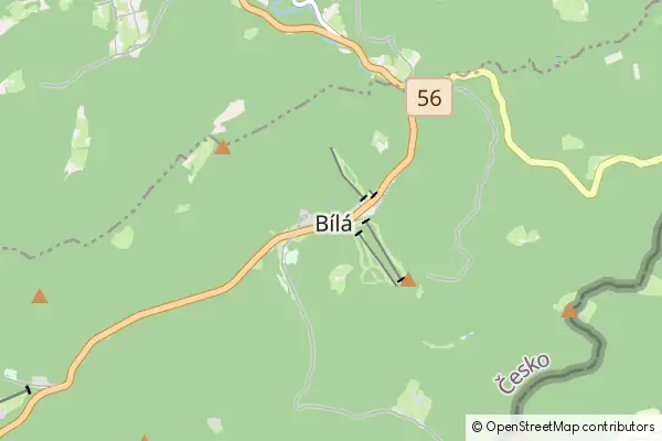 Mapa Bílá