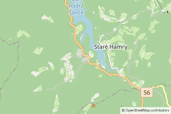 Mapa Staré Hamry