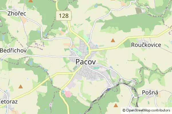 Mapa Pacov