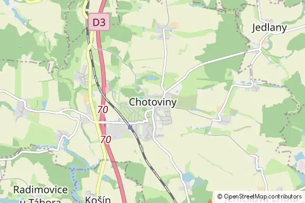 Mapa Chotoviny