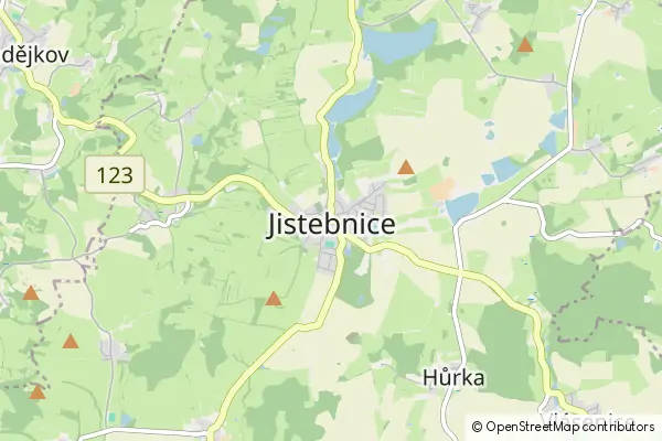 Mapa Jistebnice