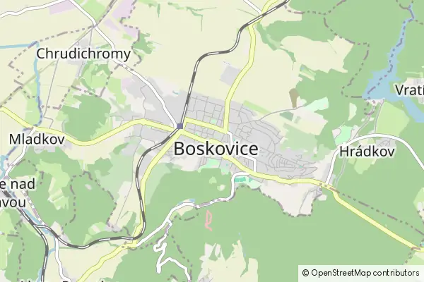 Mapa Boskovice