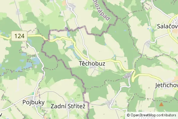 Mapa Těchobuz