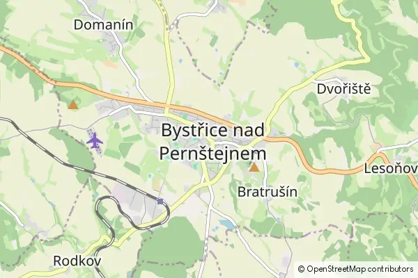 Mapa Bystřice nad Pernštejnem