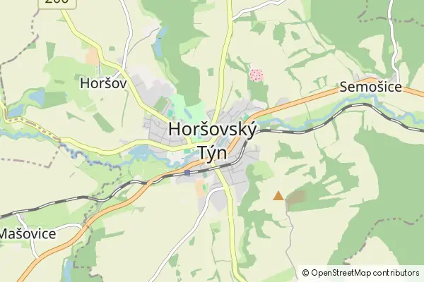 Mapa Horšovský Týn