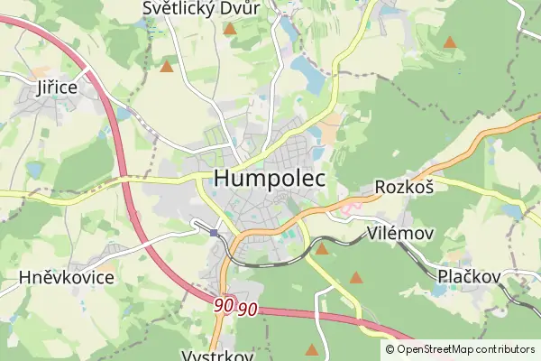 Mapa Humpolec