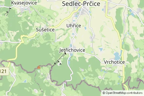 Mapa Jetřichovice