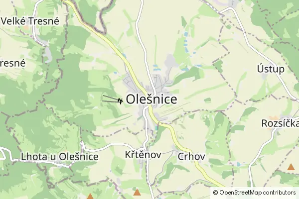 Mapa Olešnice