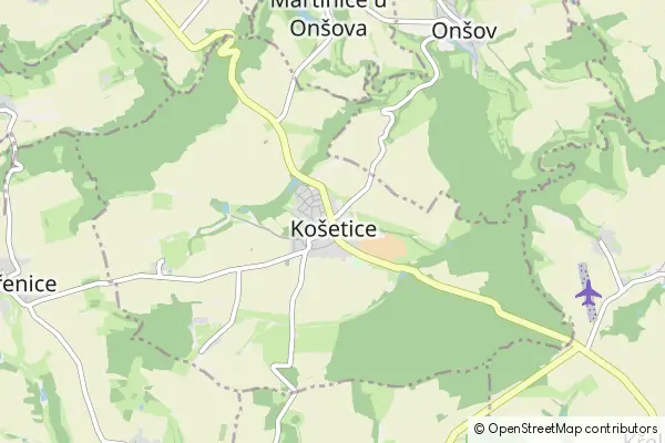 Mapa Košetice