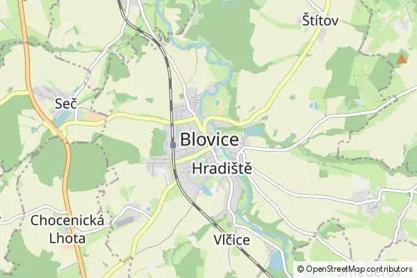 Mapa Blovice